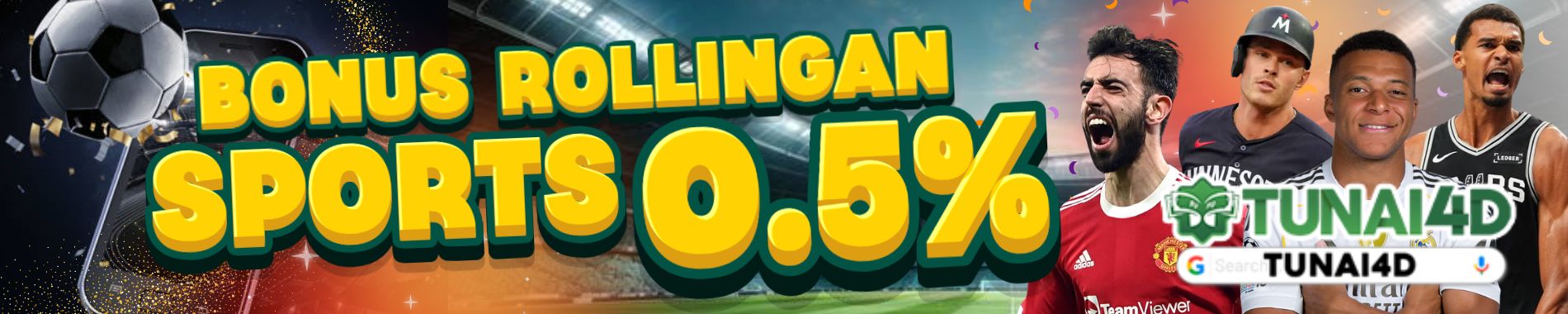 Bonus rollingan sportsbook Tunai4D